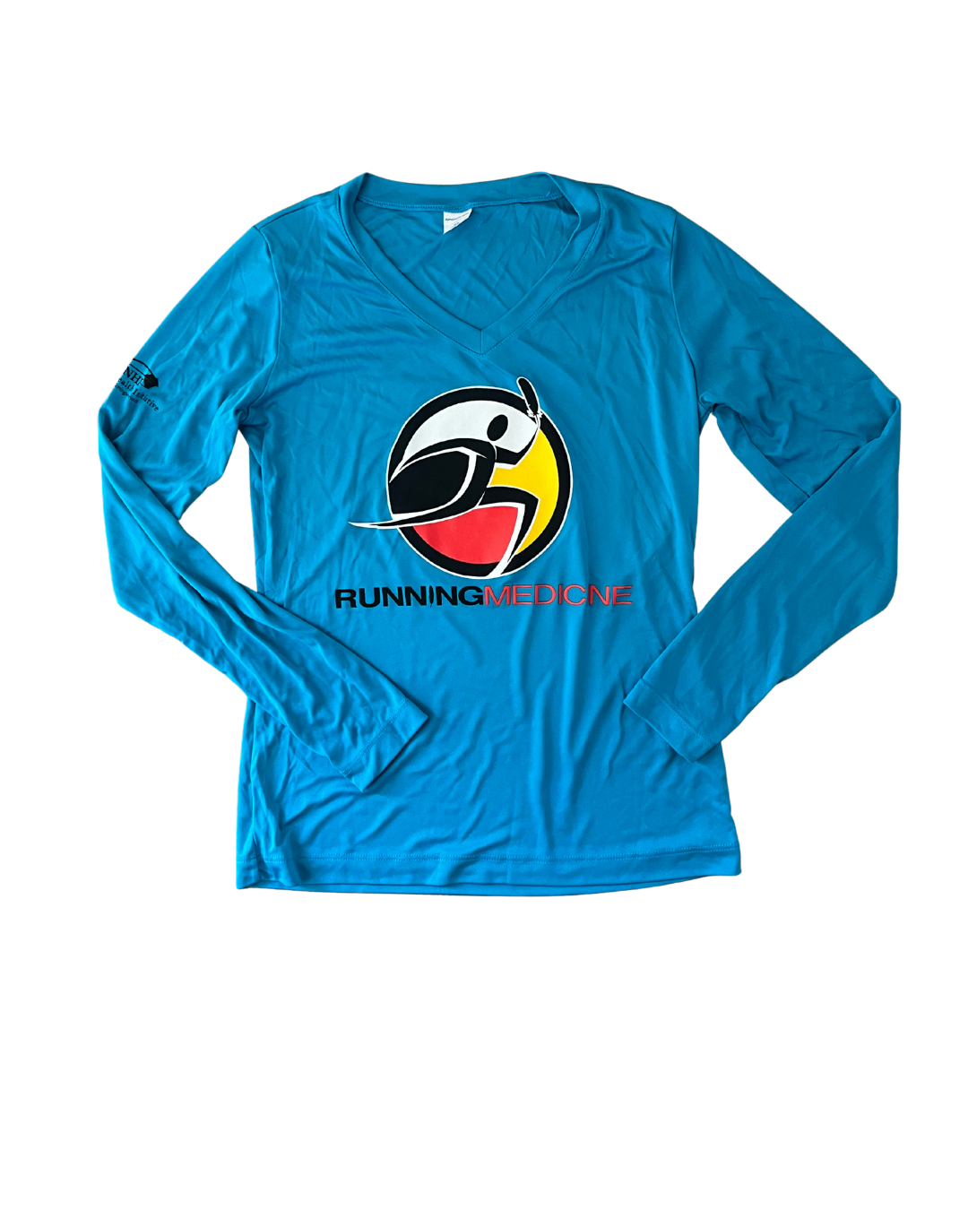 Running Medicine Sky Blue Sporttek Longsleeve Shirt - Image 2