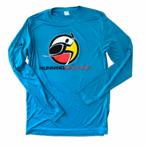 Running Medicine Sky Blue Sporttek Longsleeve Shirt