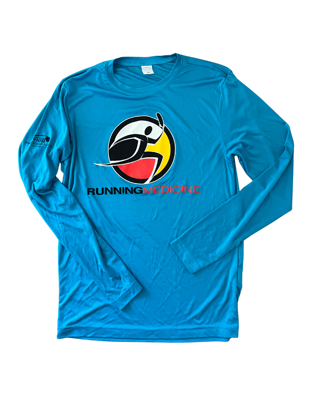 Running Medicine Sky Blue Sporttek Longsleeve Shirt