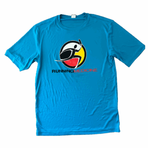 Running Medicine Sky Blue Sporttek Shirt