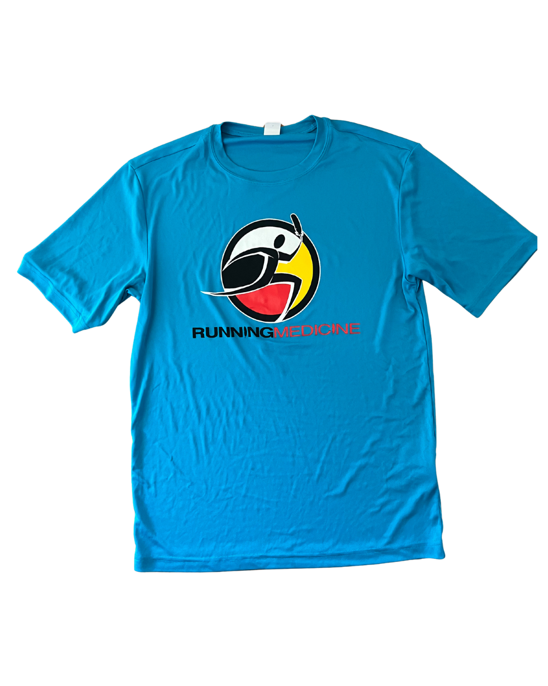 Running Medicine Sky Blue Sporttek Shirt