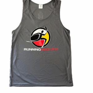 Running Medicine Grey Sporttek Singlet