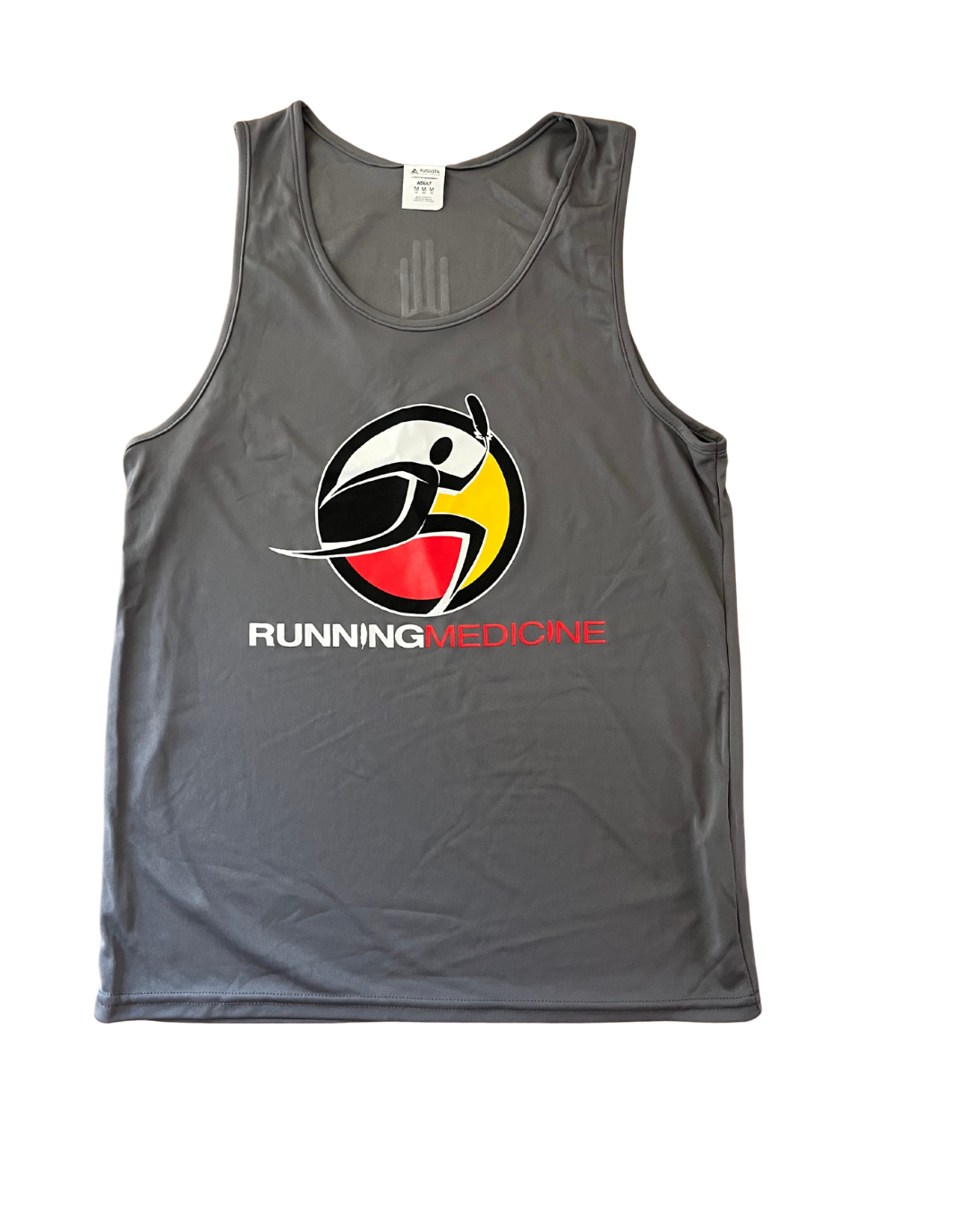 Running Medicine Grey Sporttek Singlet