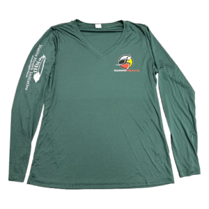 Running Medicine Green Sportek Long Sleeve Women's Shirt